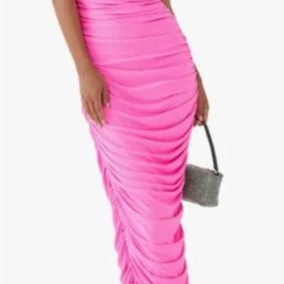 Amaya One-Shoulder Ruched Midi Dress - Picture 12 of 14